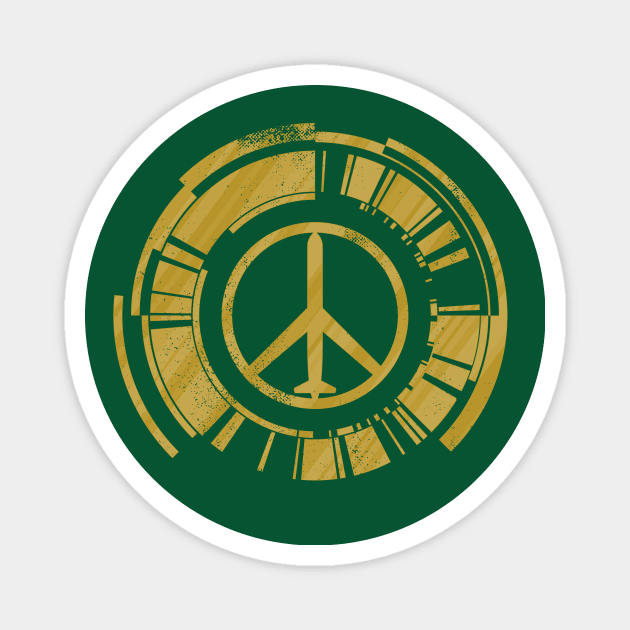 Walker Of Peace [Gold] Magnet by DCLawrenceUK